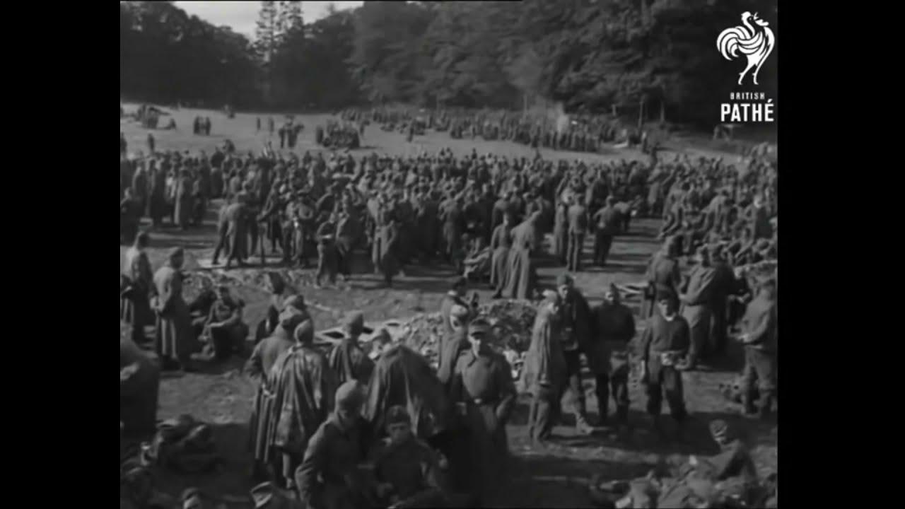 'Video thumbnail for Germans surrendering at Cherbourg in 1944.'